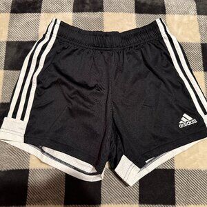 Adidas Black and White Women's Athletic Shorts